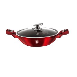 Berlinger Haus Wok serpenyő fedővel 30 cm Burgundy Edition BH/7110