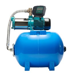 Házi vízmű MHI 1300 inox / 60L IBO PRESS SX-el önfelszívó kerti szivattyú és hidrofor tartály