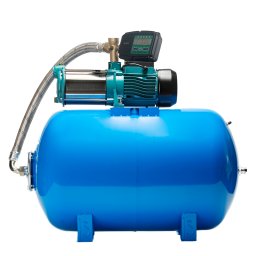 Házi vízmű IBO MHI 1300 inox / 80L IBO PRESS SX-el önfelszívó szivattyúval és hidrofor tartállyal vízellátásra