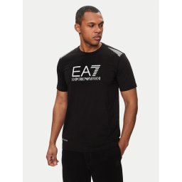 EA7 Emporio Armani Póló 3DPT29 PJULZ 1200 Fekete Regular Fit