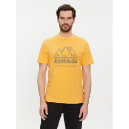 Napapijri Póló S-Faber NP0A4HQE Sárga Regular Fit