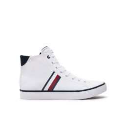 Tommy Hilfiger Sportcipők Th Hi Vulc Stripes Mesh FM0FM04948 Fehér