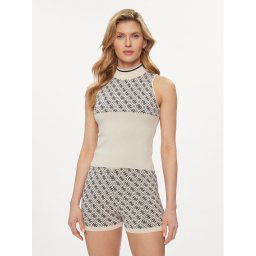Guess Blúz Lise W3YR26 Z37K0 Bézs Regular Fit