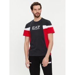 EA7 Emporio Armani Póló 3DPT10 PJ02Z 1578 Sötétkék Regular Fit