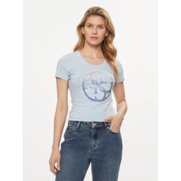 Guess Póló Logo W4GI29 J1314 Kék Slim Fit