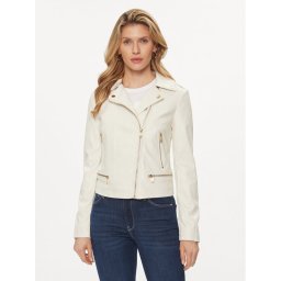 Guess Műbőr dzseki W4GL02 WG430 Ekru Regular Fit
