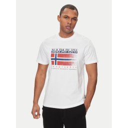 Napapijri Póló S-Kreis NP0A4HQR Fehér Regular Fit