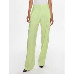 Patrizia Pepe Szövet nadrág 8P0598/A6F5-G568 Zöld Wide Leg