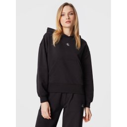 Calvin Klein Jeans Pulóver J20J220434 Fekete Loose Fit