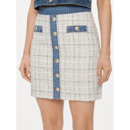 Guess Ceruzaszoknya Natalie W4GD0L WFWW2 Fehér Slim Fit