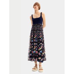 Desigual Nyári ruha Vancouver 24SWVK58 Kék Regular Fit