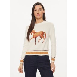 United Colors Of Benetton Sweater 1594E109B Ekru Regular Fit
