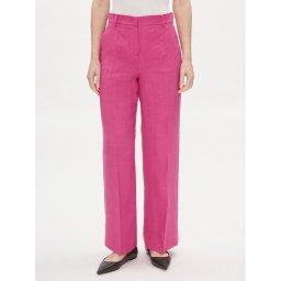 Weekend Max Mara Szövet nadrág Malizia 2415131022 Rózsaszín Straight Leg