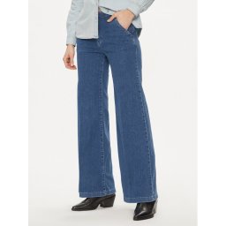 United Colors Of Benetton Farmer 4AC6574X5 Kék Wide Leg