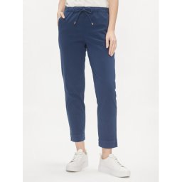 Max Mara Leisure Szövet nadrág Terreno 2416131058 Sötétkék Regular Fit