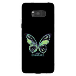 Átlátszó szilikon tok az alábbi mobiltelefonokra Samsung Galaxy S8 G950F - Diamanty Blue