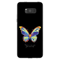 Átlátszó szilikon tok az alábbi mobiltelefonokra Samsung Galaxy S8 G950F - Diamanty Black