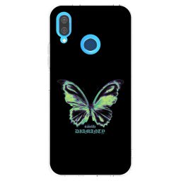 Átlátszó szilikon tok az alábbi mobiltelefonokra Huawei P20 Lite - Diamanty Blue
