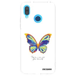 Átlátszó szilikon tok az alábbi mobiltelefonokra Huawei P20 Lite - Diamanty White