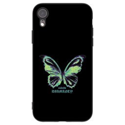 Fekete szilikon tok az alábbi mobiltelefonokra Apple iPhone XR - Diamanty Blue