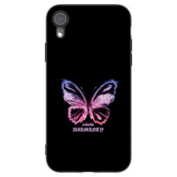 Fekete szilikon tok az alábbi mobiltelefonokra Apple iPhone XR - Diamanty Purple