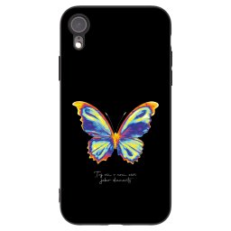 Fekete szilikon tok az alábbi mobiltelefonokra Apple iPhone XR - Diamanty Black