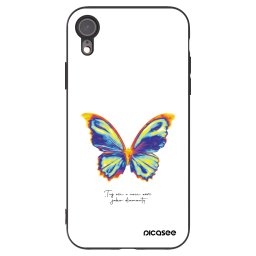 Fekete szilikon tok az alábbi mobiltelefonokra Apple iPhone XR - Diamanty White
