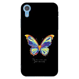 Átlátszó szilikon tok az alábbi mobiltelefonokra Apple iPhone XR - Diamanty Black
