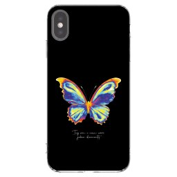 Átlátszó szilikon tok az alábbi mobiltelefonokra Apple iPhone XS Max - Diamanty Black