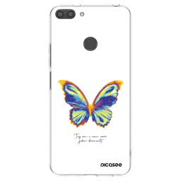 Átlátszó szilikon tok az alábbi mobiltelefonokra Huawei P Smart - Diamanty White