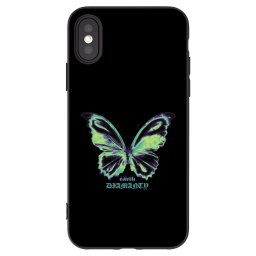 Fekete szilikon tok az alábbi mobiltelefonokra Apple iPhone X/XS - Diamanty Blue