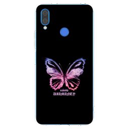Átlátszó szilikon tok az alábbi mobiltelefonokra Huawei Nova 3 - Diamanty Purple