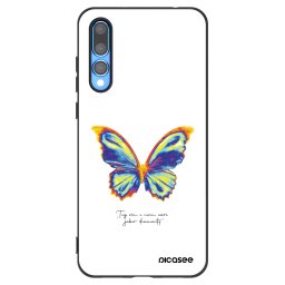 Fekete szilikon tok az alábbi mobiltelefonokra Huawei P20 Pro - Diamanty White