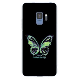 Átlátszó szilikon tok az alábbi mobiltelefonokra Samsung Galaxy S9 G960F - Diamanty Blue