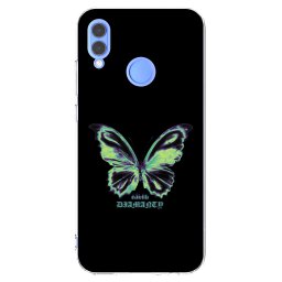 Átlátszó szilikon tok az alábbi mobiltelefonokra Huawei P Smart 2019 - Diamanty Blue