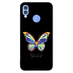 Átlátszó szilikon tok az alábbi mobiltelefonokra Huawei P Smart 2019 - Diamanty Black