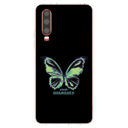 Átlátszó szilikon tok az alábbi mobiltelefonokra Huawei P30 - Diamanty Blue