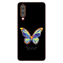 Átlátszó szilikon tok az alábbi mobiltelefonokra Huawei P30 - Diamanty Black