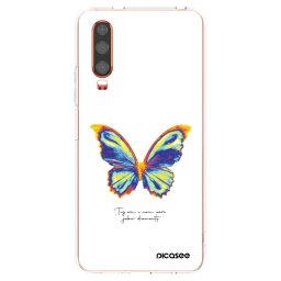 Átlátszó szilikon tok az alábbi mobiltelefonokra Huawei P30 - Diamanty White