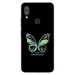 Átlátszó szilikon tok az alábbi mobiltelefonokra Xiaomi Redmi 7 - Diamanty Blue