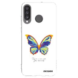 Átlátszó szilikon tok az alábbi mobiltelefonokra Huawei P30 Lite - Diamanty White