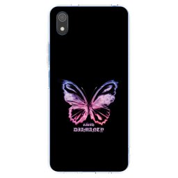 Átlátszó szilikon tok az alábbi mobiltelefonokra Xiaomi Redmi 7A - Diamanty Purple