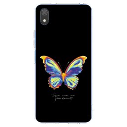 Átlátszó szilikon tok az alábbi mobiltelefonokra Xiaomi Redmi 7A - Diamanty Black