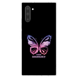 Átlátszó szilikon tok az alábbi mobiltelefonokra Samsung Galaxy Note 10 N970F - Diamanty Purple