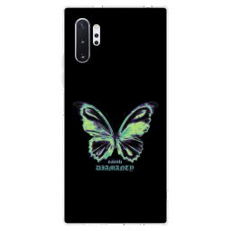 Átlátszó szilikon tok az alábbi mobiltelefonokra Samsung Galaxy Note 10+ N975F - Diamanty Blue