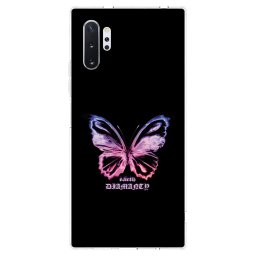 Átlátszó szilikon tok az alábbi mobiltelefonokra Samsung Galaxy Note 10+ N975F - Diamanty Purple