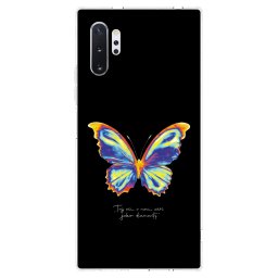 Átlátszó szilikon tok az alábbi mobiltelefonokra Samsung Galaxy Note 10+ N975F - Diamanty Black