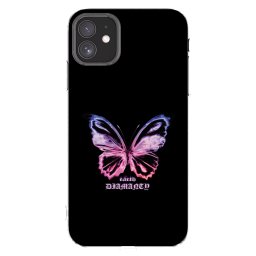 Átlátszó szilikon tok az alábbi mobiltelefonokra Apple iPhone 11 - Diamanty Purple