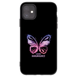 Fekete szilikon tok az alábbi mobiltelefonokra Apple iPhone 11 - Diamanty Purple