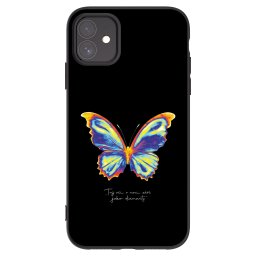 Fekete szilikon tok az alábbi mobiltelefonokra Apple iPhone 11 - Diamanty Black